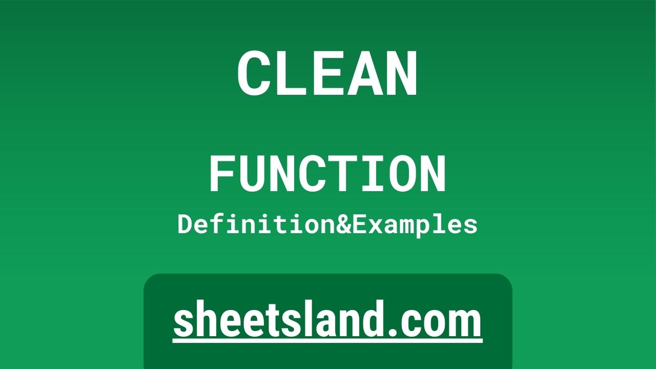 CLEAN Function