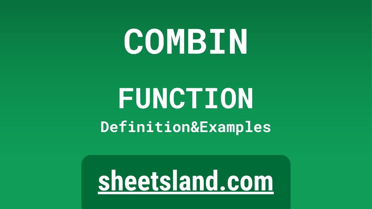 COMBIN Function