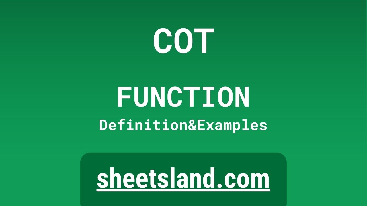 COT Function