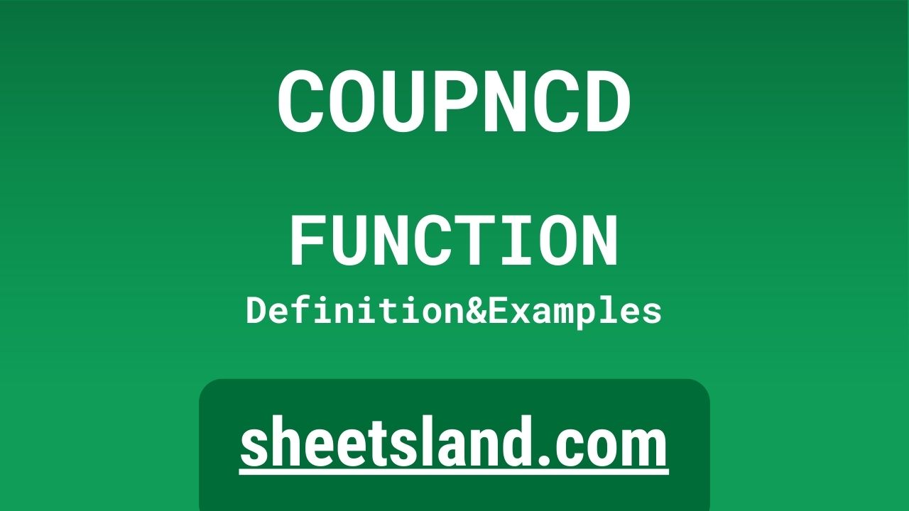 COUPNCD Function