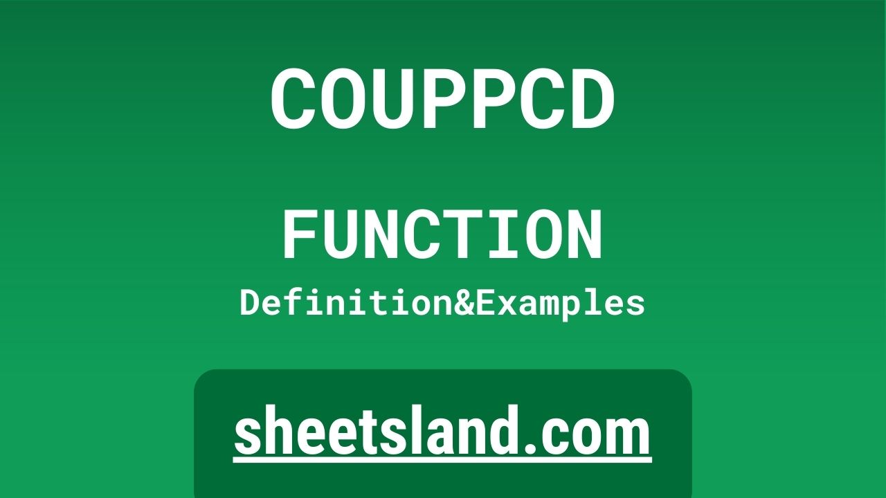 COUPPCD Function