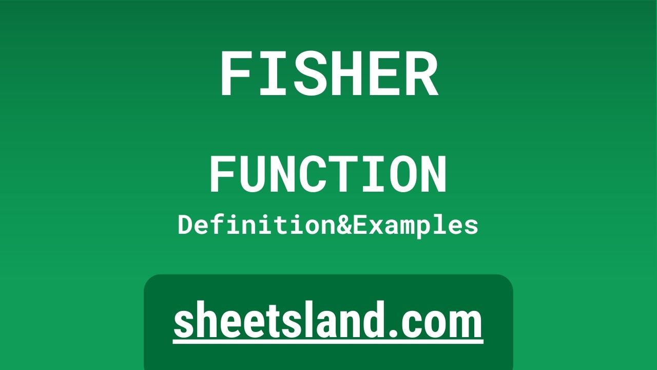 FISHER Function