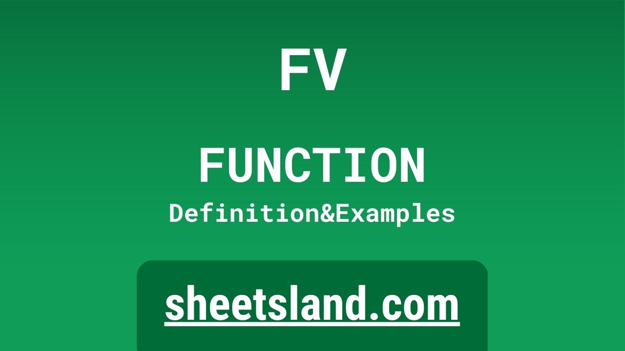 FV Function